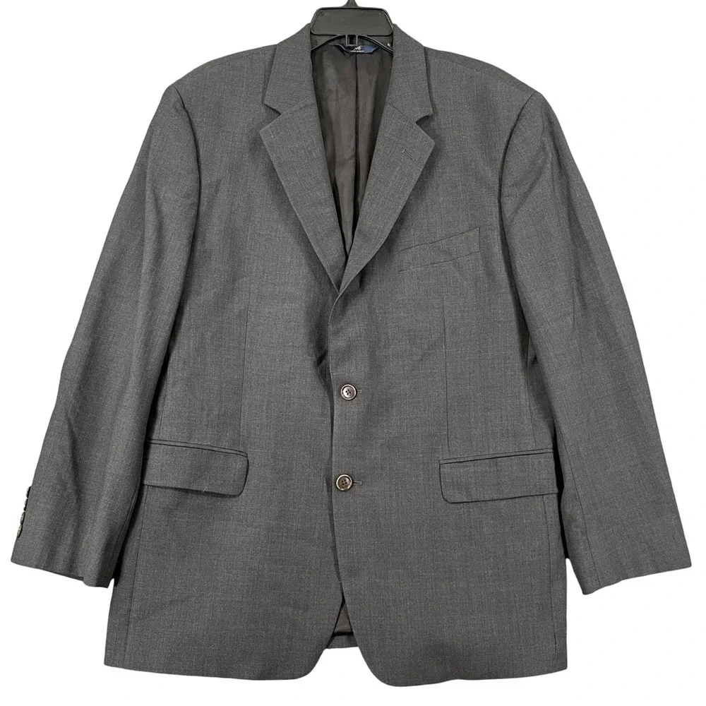 Brooks Brothers 346 Blazer Mens 42R Wool Stretch Charcoal Professional Office